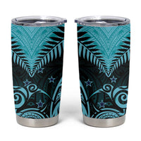 Aotearoa Tumbler Cup Maori Kiwi Turquoise Fern LT01 Turquoise - Polynesian Pride