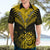 Personalised Aotearoa Hawaiian Shirt Maori Kiwi Yellow Fern LT01 - Polynesian Pride