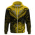 Personalised Aotearoa Hoodie Maori Kiwi Yellow Fern LT01 - Polynesian Pride