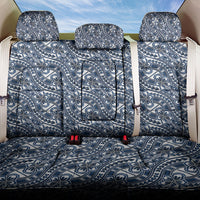 Hibiscus Bloom Island Tribal Waves Back Car Seat Cover Blue Polynesian Pattern LT01 One Size Blue - Polynesian Pride