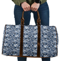 Hibiscus Bloom Island Tribal Waves Travel Bag Blue Polynesian Pattern LT01 Blue - Polynesian Pride