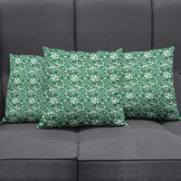 Hibiscus Bloom Island Tribal Waves Pillow Cover Green Polynesian Pattern LT01 - Polynesian Pride