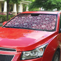 Hibiscus Bloom Island Tribal Waves Auto Sun Shade Pink Polynesian Pattern LT01 - Polynesian Pride