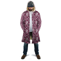 Hibiscus Bloom Island Tribal Waves Cloak Pink Polynesian Pattern LT01 - Polynesian Pride