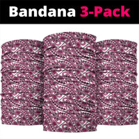 Hibiscus Bloom Island Tribal Waves Neck Gaiter Pink Polynesian Pattern LT01 package One Size: 25*50cm Pink - Polynesian Pride