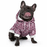 Hibiscus Bloom Island Tribal Waves Pet Hoodie Pink Polynesian Pattern LT01 - Polynesian Pride
