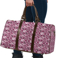 Hibiscus Bloom Island Tribal Waves Travel Bag Pink Polynesian Pattern LT01 - Polynesian Pride