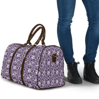 Hibiscus Bloom Island Tribal Waves Travel Bag Purple Polynesian Pattern LT01 - Polynesian Pride