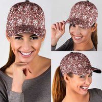 Hibiscus Bloom Island Tribal Waves Classic Cap Red Polynesian Pattern