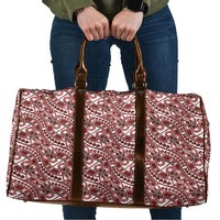 Hibiscus Bloom Island Tribal Waves Travel Bag Red Polynesian Pattern LT01 Red - Polynesian Pride