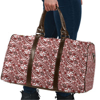 Hibiscus Bloom Island Tribal Waves Travel Bag Red Polynesian Pattern LT01 - Polynesian Pride