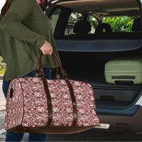 Hibiscus Bloom Island Tribal Waves Travel Bag Red Polynesian Pattern LT01 - Polynesian Pride