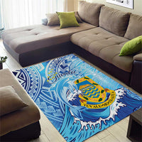 Tuvalu mo te Atua Area Rug Tuvalu Dolphin Polynesian Pattern LT01 - Polynesian Pride