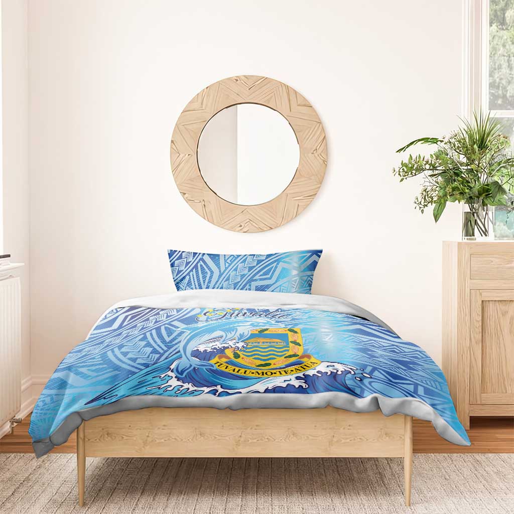 Tuvalu mo te Atua Bedding Set Tuvalu Dolphin Polynesian Pattern LT01 - Polynesian Pride