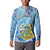 Tuvalu mo te Atua Button Sweatshirt Tuvalu Dolphin Polynesian Pattern