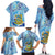 Tuvalu mo te Atua Family Matching Off The Shoulder Long Sleeve Dress and Hawaiian Shirt Tuvalu Dolphin Polynesian Pattern