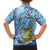 Tuvalu mo te Atua Family Matching Off Shoulder Maxi Dress and Hawaiian Shirt Tuvalu Dolphin Polynesian Pattern