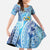 Tuvalu mo te Atua Family Matching Short Sleeve Bodycon Dress and Hawaiian Shirt Tuvalu Dolphin Polynesian Pattern