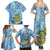 Tuvalu mo te Atua Family Matching Summer Maxi Dress and Hawaiian Shirt Tuvalu Dolphin Polynesian Pattern