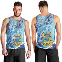 Tuvalu mo te Atua Men Tank Top Tuvalu Dolphin Polynesian Pattern LT01 - Polynesian Pride