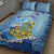 Tuvalu mo te Atua Quilt Bed Set Tuvalu Dolphin Polynesian Pattern