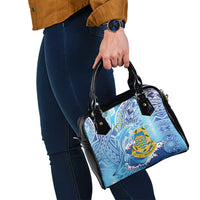 Tuvalu mo te Atua Shoulder Handbag Tuvalu Dolphin Polynesian Pattern LT01 - Polynesian Pride