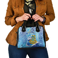 Tuvalu mo te Atua Shoulder Handbag Tuvalu Dolphin Polynesian Pattern LT01 - Polynesian Pride