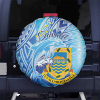 Tuvalu mo te Atua Spare Tire Cover Tuvalu Dolphin Polynesian Pattern LT01 - Polynesian Pride