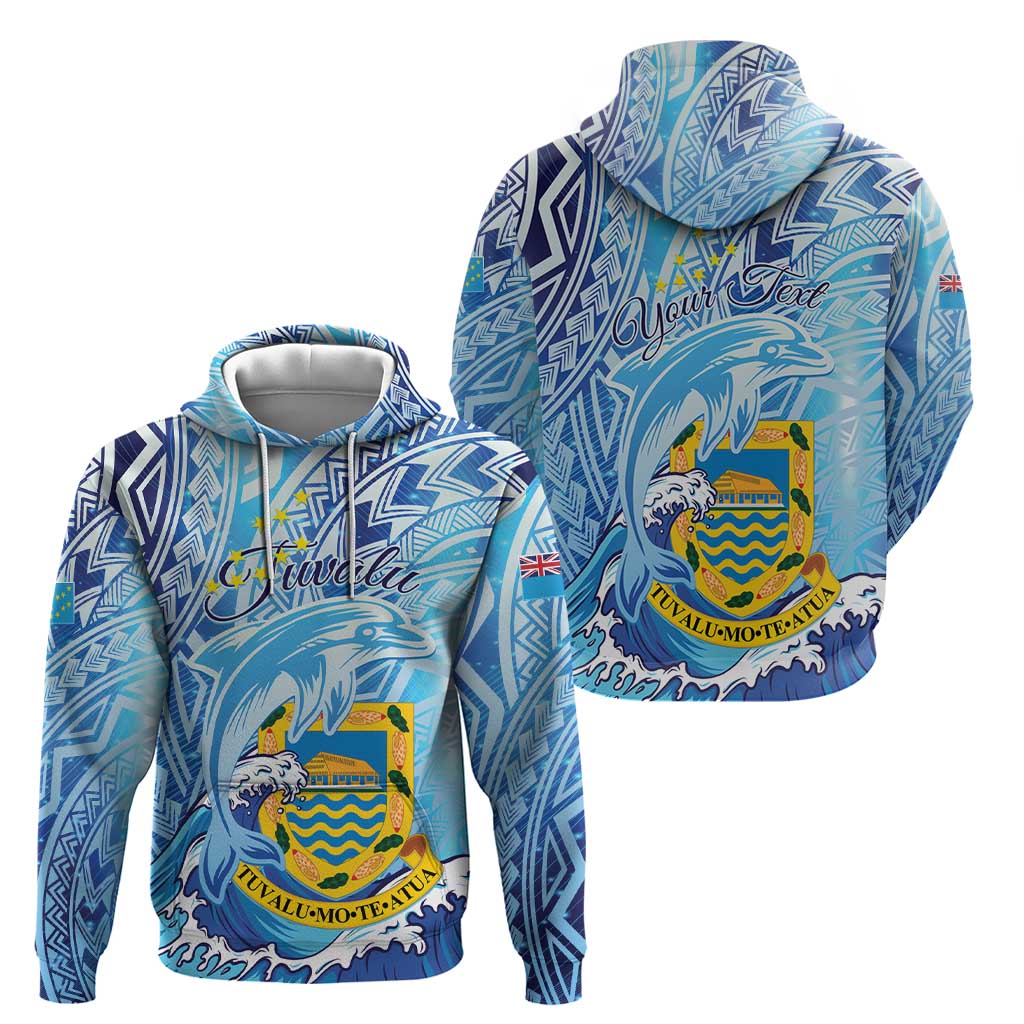 Tuvalu mo te Atua Zip Hoodie Tuvalu Dolphin Polynesian Pattern LT01 - Polynesian Pride