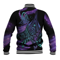 In September We Wear Teal And Purple Baseball Jacket Magic Ribbon Semicolon LT01 - Polynesian Pride