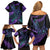 In September We Wear Teal And Purple Family Matching Off Shoulder Short Dress and Hawaiian Shirt Magic Ribbon Semicolon