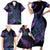 In September We Wear Teal And Purple Family Matching Short Sleeve Bodycon Dress and Hawaiian Shirt Magic Ribbon Semicolon