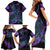 In September We Wear Teal And Purple Family Matching Short Sleeve Bodycon Dress and Hawaiian Shirt Magic Ribbon Semicolon