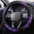 In September We Wear Teal And Purple Steering Wheel Cover Magic Ribbon Semicolon