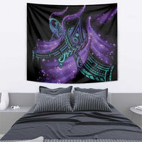 In September We Wear Teal And Purple Tapestry Magic Ribbon Semicolon LT01 - Polynesian Pride