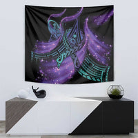 In September We Wear Teal And Purple Tapestry Magic Ribbon Semicolon LT01 - Polynesian Pride