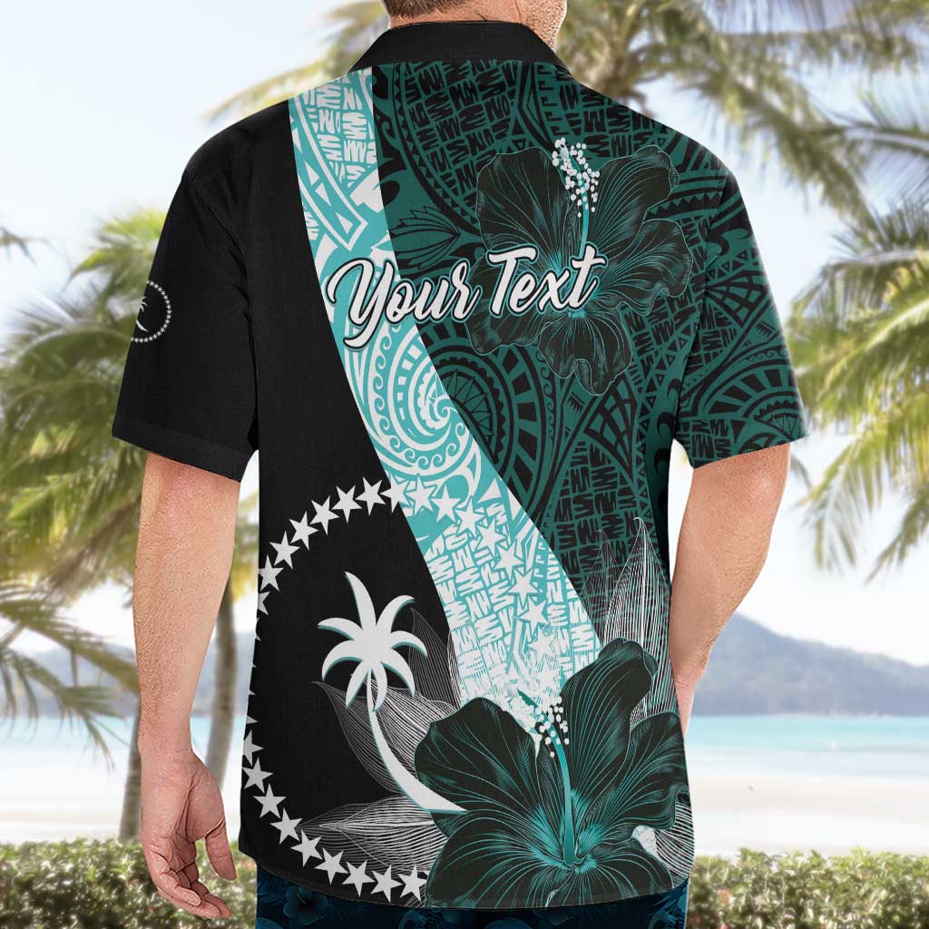 Chuuk Constitution Day Hawaiian Shirt Hibiscus Turquoise Pattern LT01 - Polynesian Pride