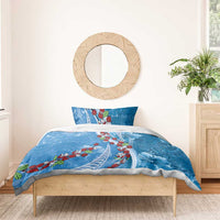 Fiji Tagimaucia Floral Bedding Set Tapa Pattern LT01 - Polynesian Pride
