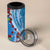 Fiji Tagimaucia Floral 4 in 1 Can Cooler Tumbler Tapa Pattern