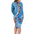 Fiji Tagimaucia Floral Family Matching Long Sleeve Bodycon Dress and Hawaiian Shirt Tapa Pattern