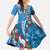 Fiji Tagimaucia Floral Family Matching Summer Maxi Dress and Hawaiian Shirt Tapa Pattern