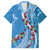 Fiji Tagimaucia Floral Family Matching Summer Maxi Dress and Hawaiian Shirt Tapa Pattern