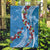 Fiji Tagimaucia Floral Garden Flag Tapa Pattern