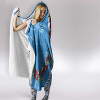 Fiji Tagimaucia Floral Hooded Blanket Tapa Pattern LT01 - Polynesian Pride