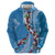 Fiji Tagimaucia Floral Hoodie Tapa Pattern