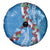 Fiji Tagimaucia Floral Spare Tire Cover Tapa Pattern