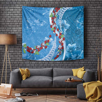 Fiji Tagimaucia Floral Tapestry Tapa Pattern LT01 - Polynesian Pride