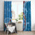 Fiji Tagimaucia Floral Window Curtain Tapa Pattern