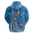 Fiji Tagimaucia Floral Zip Hoodie Tapa Pattern