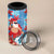 Hawaii Christmas 4 in 1 Can Cooler Tumbler Santa Claus Surfing Kakau Tropical Style